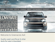 Tablet Screenshot of greenacres4x4.com